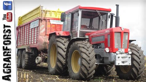 Anfang der 90er musste schlüter konkurs anmelden, die traktoren sind jedoch bis heute in den herzen der landwirte geblieben. SCHLÜTER Traktoren Häckseln MAIS! - Maisernte 2017 - YouTube