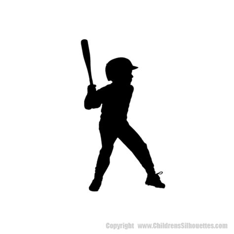 Life Size Boy Playing Baseball Silhouettes Childrens Decor