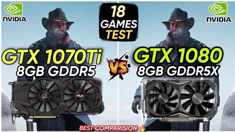 Gtx 1070 Ti Vs Gtx 1080 18 Games Tested Best Comparison 😍 Youtube