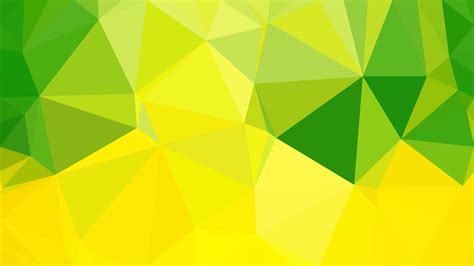 Free Green And Yellow Polygon Abstract Background