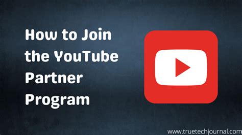 How To Join The Youtube Partner Program Guide
