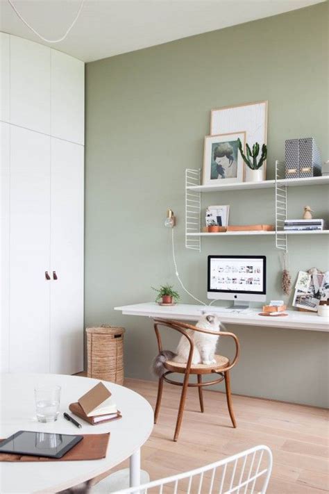 Light Studio Cozy Home Office Green Home Offices Home Office Design