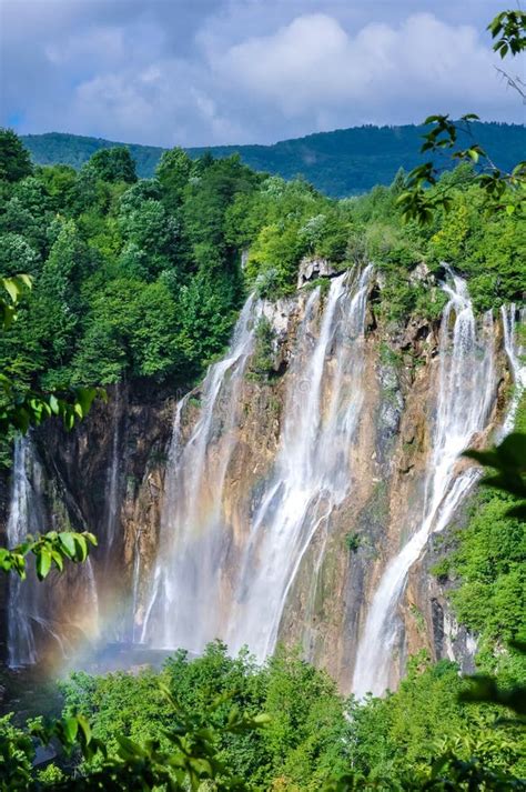Veliki Slap Waterfall Plitvice Lakes National Park Stock Image Image