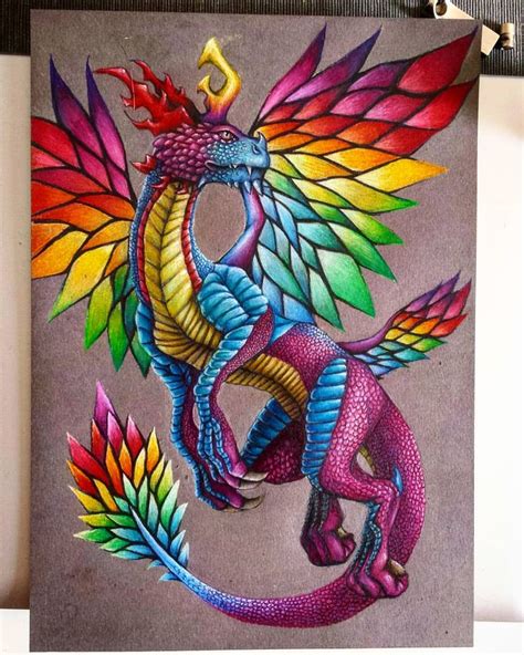 My Rainbow Dragon Cute Dragon Drawing Dragon Artwork Dragon Drawing