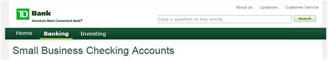 Check spelling or type a new query. TD Bank Checking Account - 6 Personal and 3 Business Types