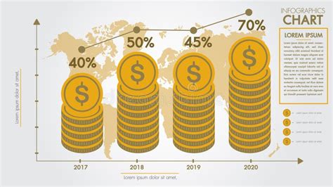Money Infographics Design Conceptbusiness Finance Market Growth