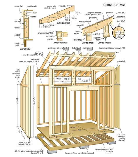Building Plans For Outdoor Storage Sheds Image To U