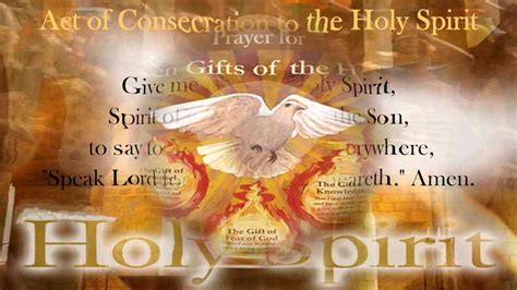 Novena To The Holy Spirit For The Seven Ts ~ Day 1 Youtube