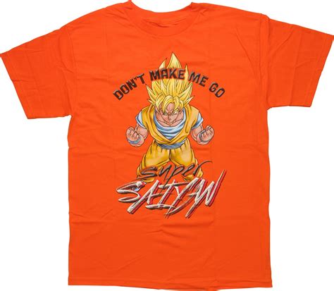 Noir, bleu, bleu foncé, vert militaire, gris, vert, ble. Dragon Ball Z Goku Make Me Go Super Saiyan T-Shirt