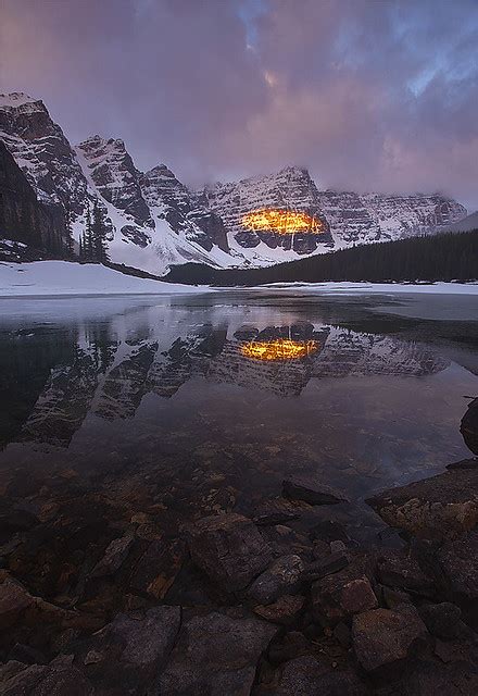 Sunrise Moraine Lake Banff National Park Alberta Canad Flickr