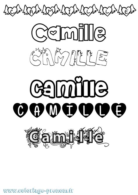 Coloriage Du Prénom Camille à Imprimer Ou Télécharger Facilement