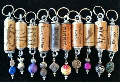 Wine Cork Keychains Easy And Fairly Inexpensive If You