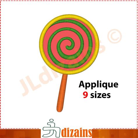 Lollipop Applique Design. Lollipop embroidery design. Lollipop | Etsy ...