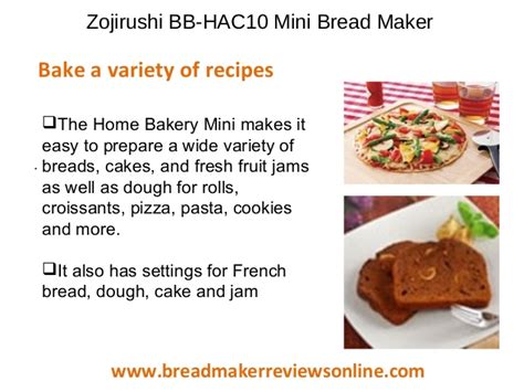 There's nothing than the taste and smell of homemade bread! Zojirushi bb hac10 bread maker