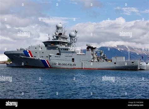 Icelandic Coast Guard Vessels Thor And Tyr Docked In Reykjavik Iceland