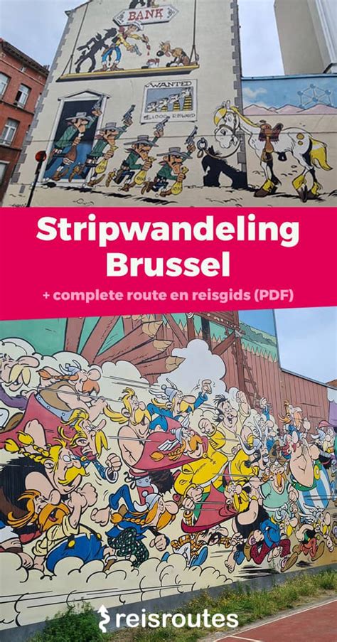 Stripwandeling Brussel Striproute Langs Stripmuren Kaart