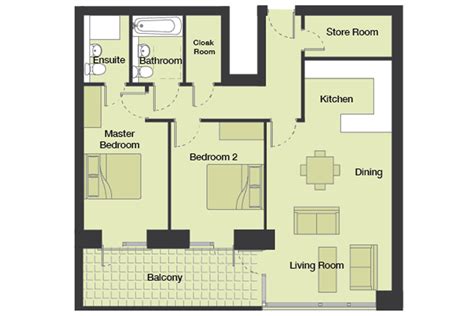 All our apartments enjoy gourmet kitchens with. Typical 2 Bedroom Apartment Floor Plans - Charlotte ...
