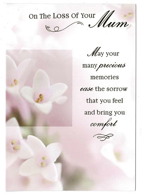 Mum Sympathy Card 'On The Loss Of Your Mum' - With Love Gifts & Cards