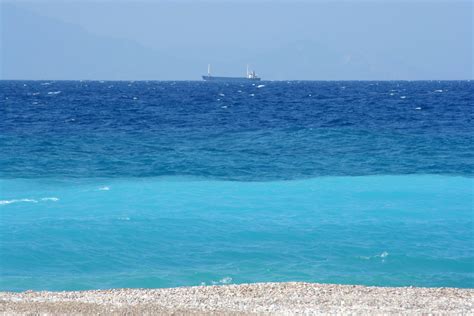 Mediterranean Sea Meets Aegean Sea Photo From Rodos In Rhodes