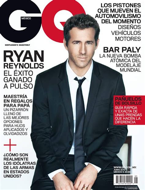 Go See Geo Fierce Friday Ryan Reynolds For Gq Magazine Mexico June