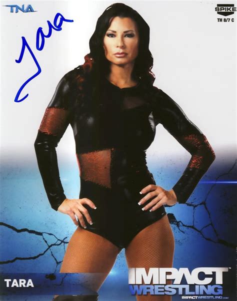 Tara Autographed Tna Impact Wrestling 8x10 Photo At Amazons Entertainment Collectibles Store