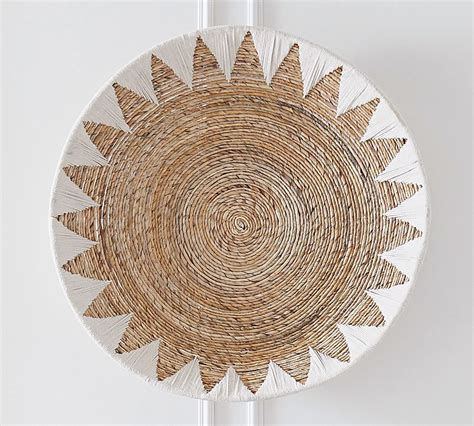 Sunny Handwoven Basket Wall Art Pottery Barn In 2020 Basket Wall