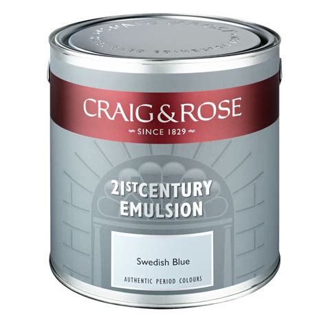 Craig And Rose Authentic Period Colours Swedish Blue Flat Matt Emulsion