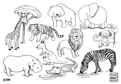 Planse Fise Si Imagini De Colorat Pentru Copii Cu Animale