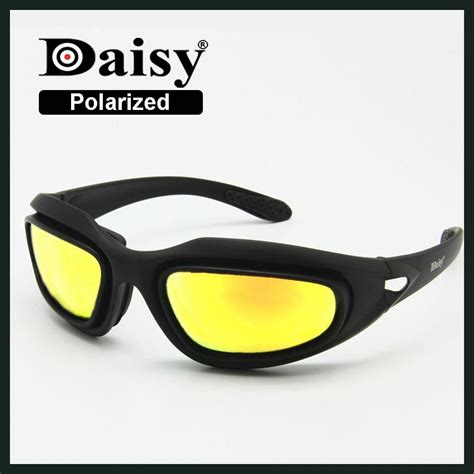 Daisy C5 Polarized Army Goggles Military Sunglasses 4 Lens Kit Men S Desert Storm War Game