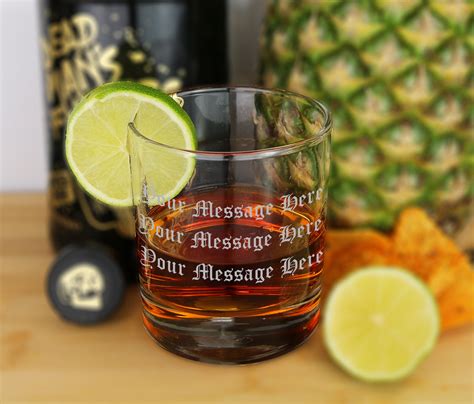 Engraved Rum Glass Personalised Whisky Rum Spirit Glass Etsy