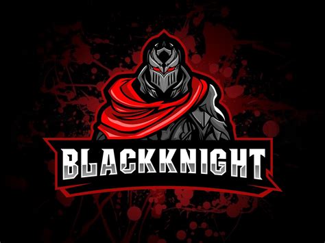 Black Knight Graphic Design Awesome Logo Gaming Esport Mascot Logo