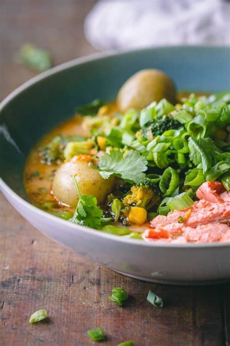 1 medium head cauliflower , cut into florets. Thai Curry Soup - Green Healthy Cooking
