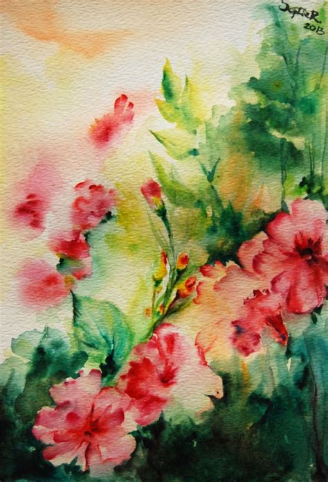 Abstract Watercolor Paintings Of Flowers Part 1 Weneedfun