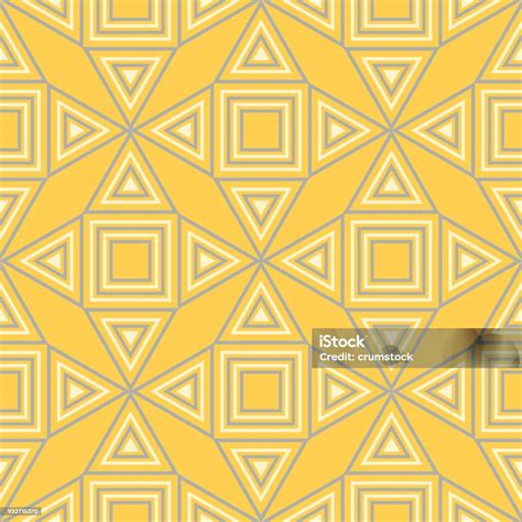 기하학적 완벽 한 패턴입니다 노란 회색 및 흰색 배경색 0명에 대한 스톡 벡터 아트 및 기타 이미지 0명 기하 도형 노랑