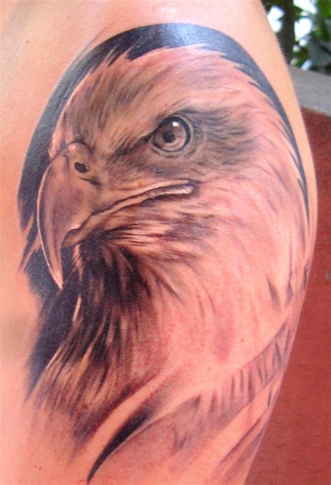 Amazing Eagle Tattoo On Shoulder