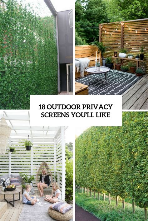 18 Outdoor Privacy Screens Youll Like Shelterness