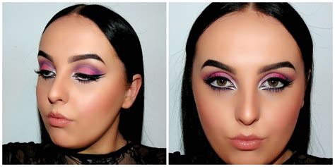 Double Winged Liner And Pink Cut Crease Carlyle Style