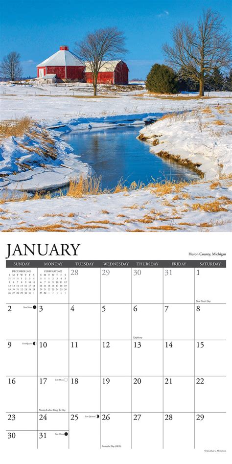 Farms And Barns 2022 Wall Calendar Etsy