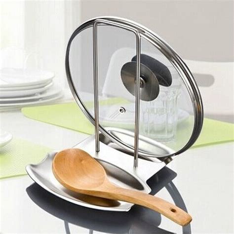 Free Shipping Spoon Holder Pot Lid Shelf Cooking Tools Storage Kitchen