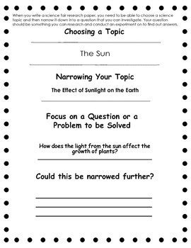 This kind of variety can be simply considered as an open challenge giving the audiences enough grounds to further investigate. Science Fair Research Paper by HappyEdugator | Teachers ...