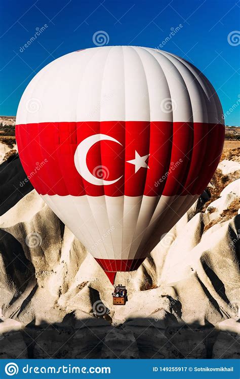 Balloon With Turkish Flag Balloons In The Sky Over Turkey