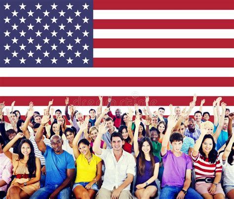 American Flag Nationality Liberty Country Concept Stock Photo Image