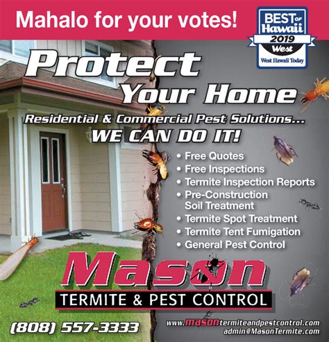 Sunday September 29 2019 Ad Mason Termite And Pest Control West