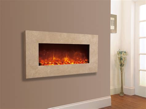 Celsi Electriflame Xd Travertine Wall Mounted Electric Fire — The Gas