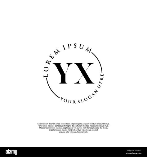 yx initial handwriting logo template vector stock vector image and art alamy