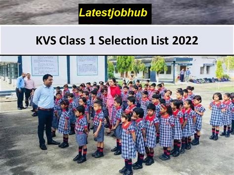 Kvs Class 1 Admission List 2022 23 1st Merit Selection List