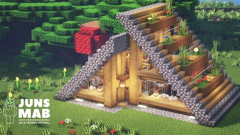 Triangular houses with straw roofs, typical farmers houses who in the past were common as dwelling in the. Minecraft :: Survival Cabin Tutorial｜How to Build a ...