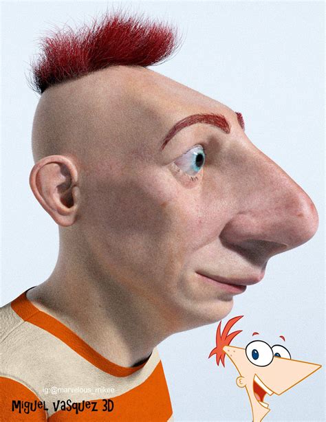 Miguel Vasquez On Twitter My 3d Depiction Of Phineas And Ferb In Real