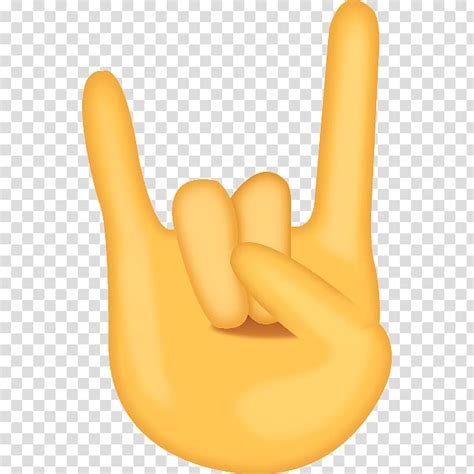 Free Download Emoji Sign Of The Horns Sign Language Hand Rock Music