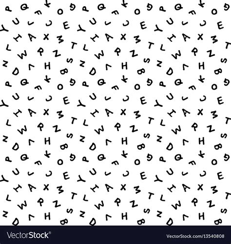 Scattered Alphabet Letters Seamless Repeat Pattern